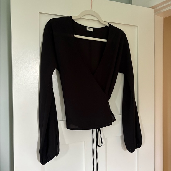 Aritiza Wilfred Lilia Wrap Blouse Sz XXS - Picture 4 of 6